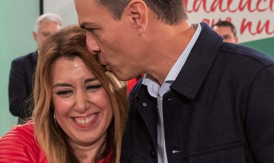 Susana Díaz pone en marcha maquinaria electoral con unidad y el apoyo de Sánchez