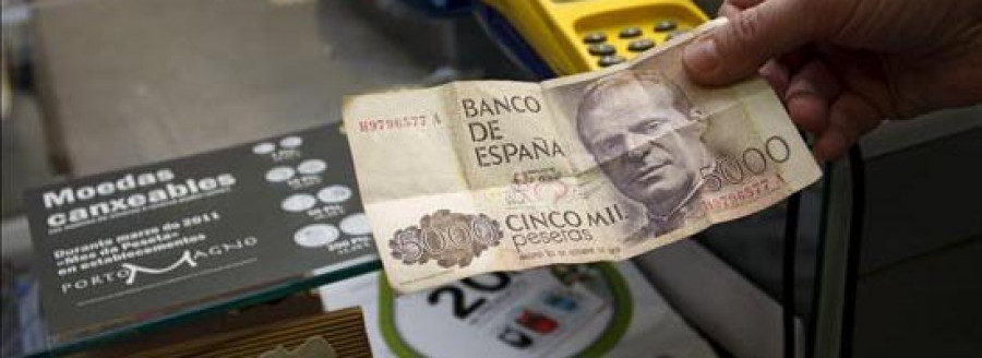 Todavía quedan 1.679 millones de euros en monedas y billetes de peseta