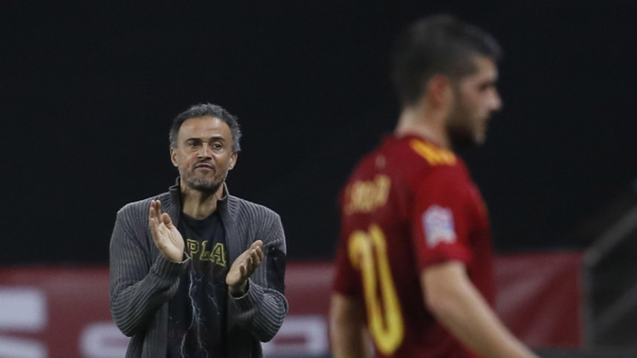 Luis Enrique se muestra satisfecho con su equipo