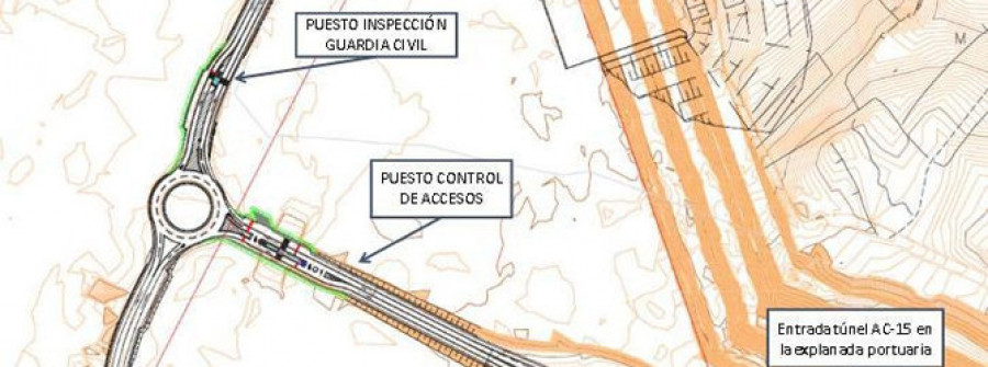 Sale a licitación la construcción del nuevo control de accesos a Punta Langosteira desde la autovía AC-15