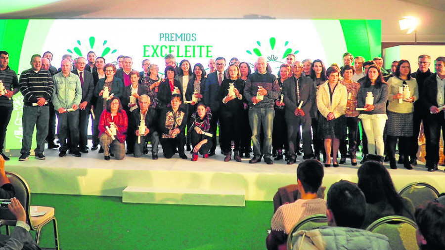 Os premios Exceleite galardoan os  vinte mellores produtores de leite de vaca