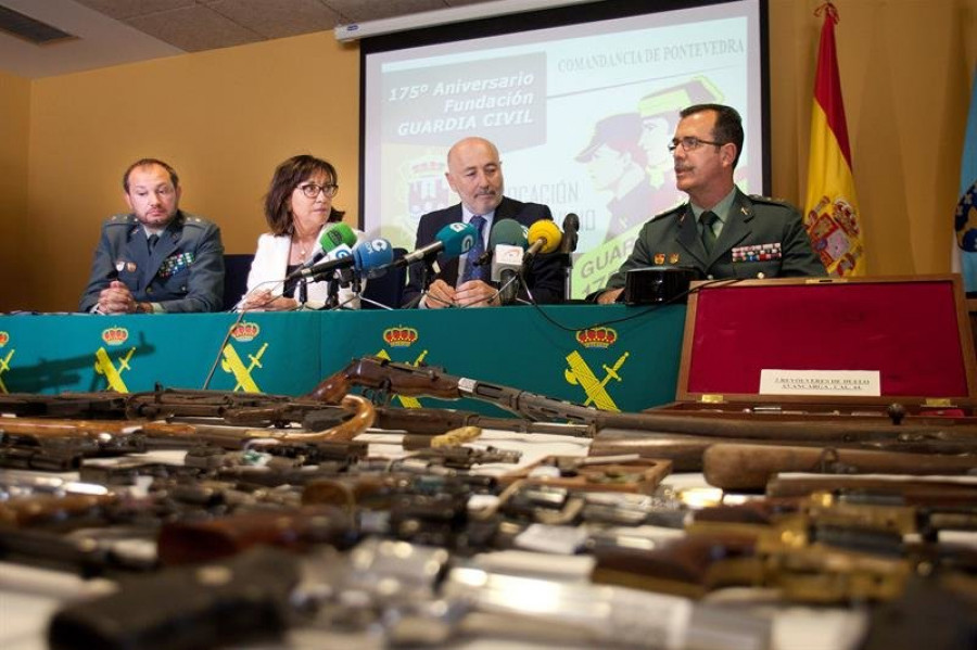 Desmantelan un depósito de armas ilegal en Galicia