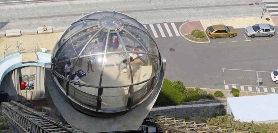 Los trabajadores del ascensor panorámico de monte de San Pedro suspenden su huelga