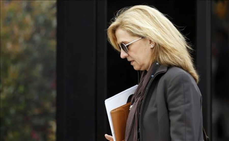 El fiscal reitera al juez que no aprecia indicios incriminatorios contra la infanta