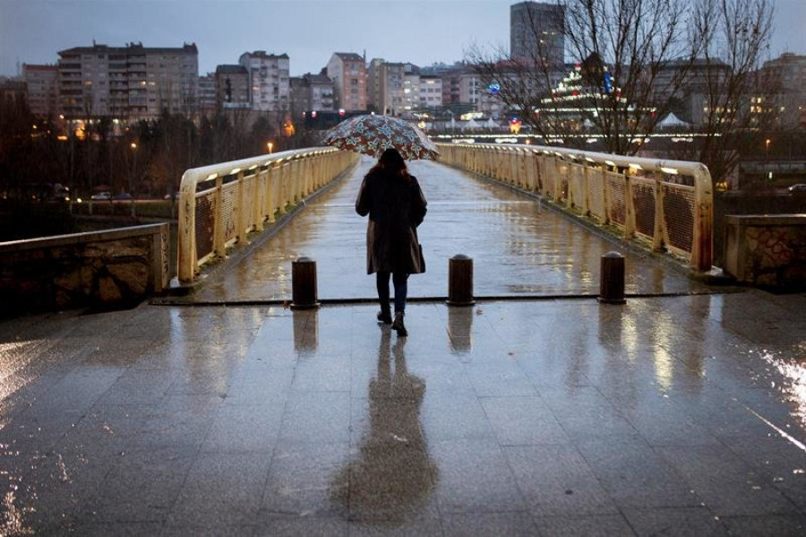 Un río atmosférico impacta este jueves contra Galicia