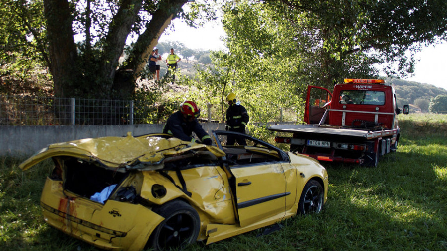 Cuatro jóvenes muertos y dos heridos graves en un accidente en Salamanca