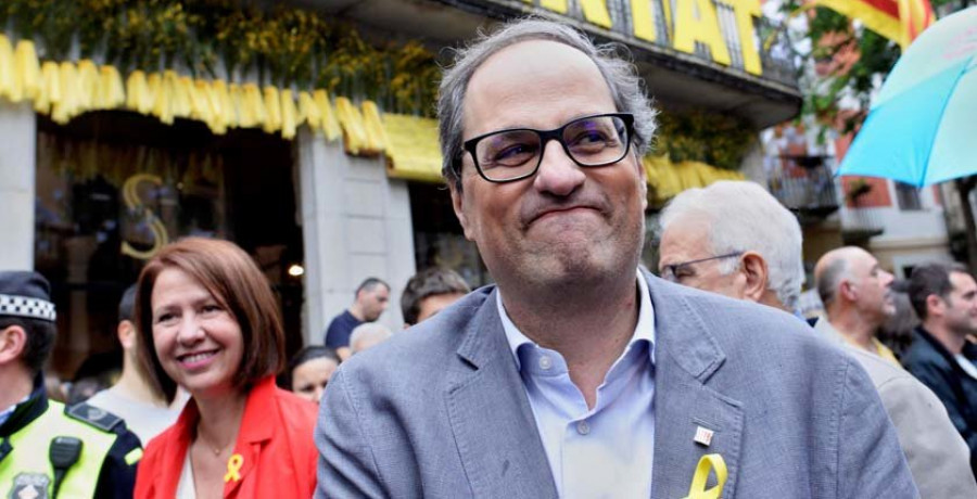 Torra reclama a Rajoy y a Sánchez que eviten la “judicialización de la política”