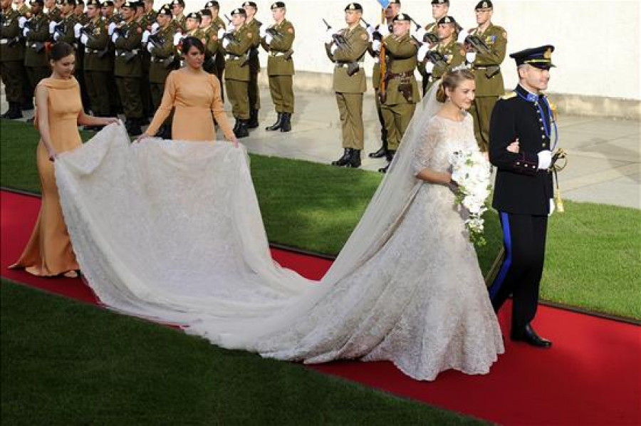 Comienza la ceremonia religiosa de la boda de los príncipes de Luxemburgo