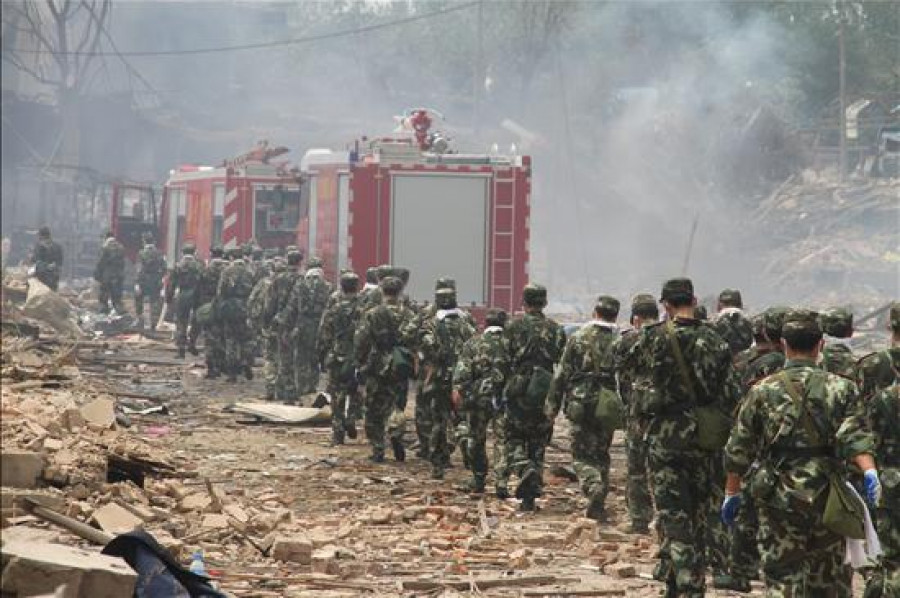 Una explosión en una fábrica obliga a evacuar a 20.000 personas en China