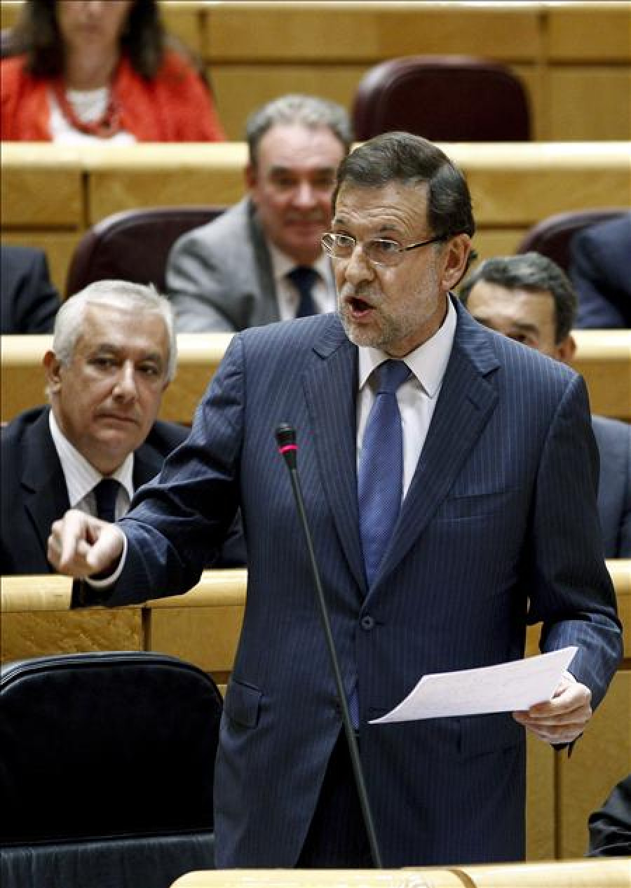 Rajoy responderá en el Senado cómo van a notar los españoles la recuperación