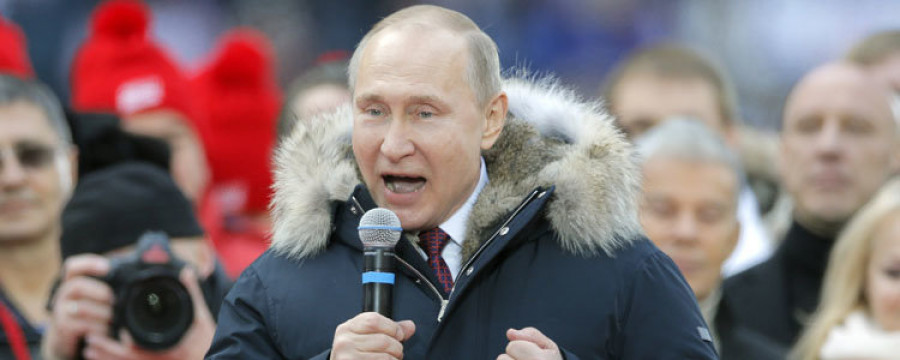 Putin promete un futuro de “brillantes victorias” si vuelve a ganar en las elecciones