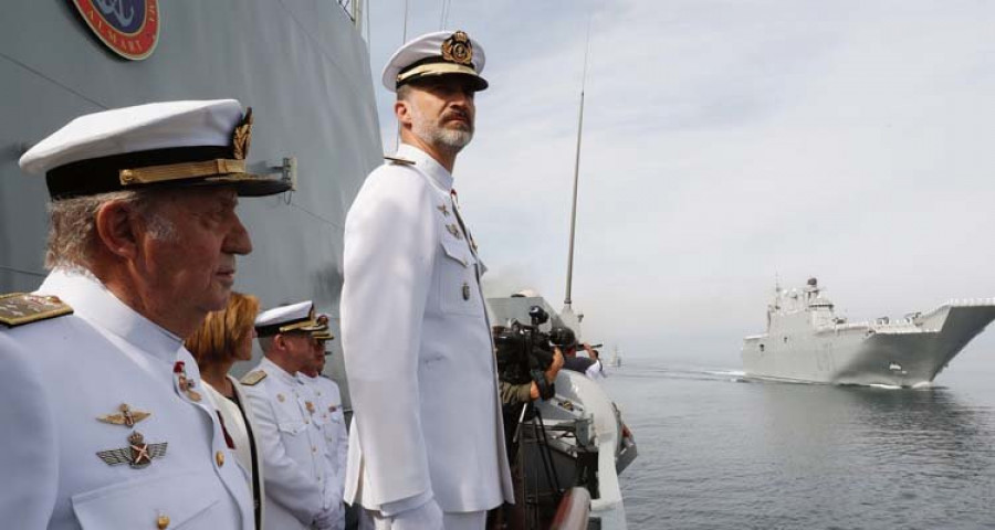 Felipe VI celebra en Marín los 300 años del Real Cuerpo de Guardiamarinas