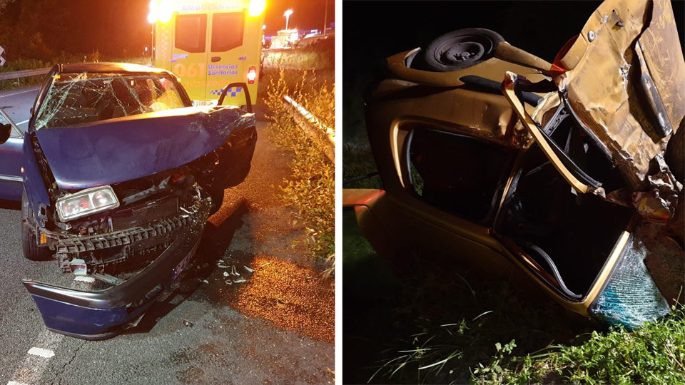 Fallece un conductor de 26 años  al colisionar dos coches en Miño