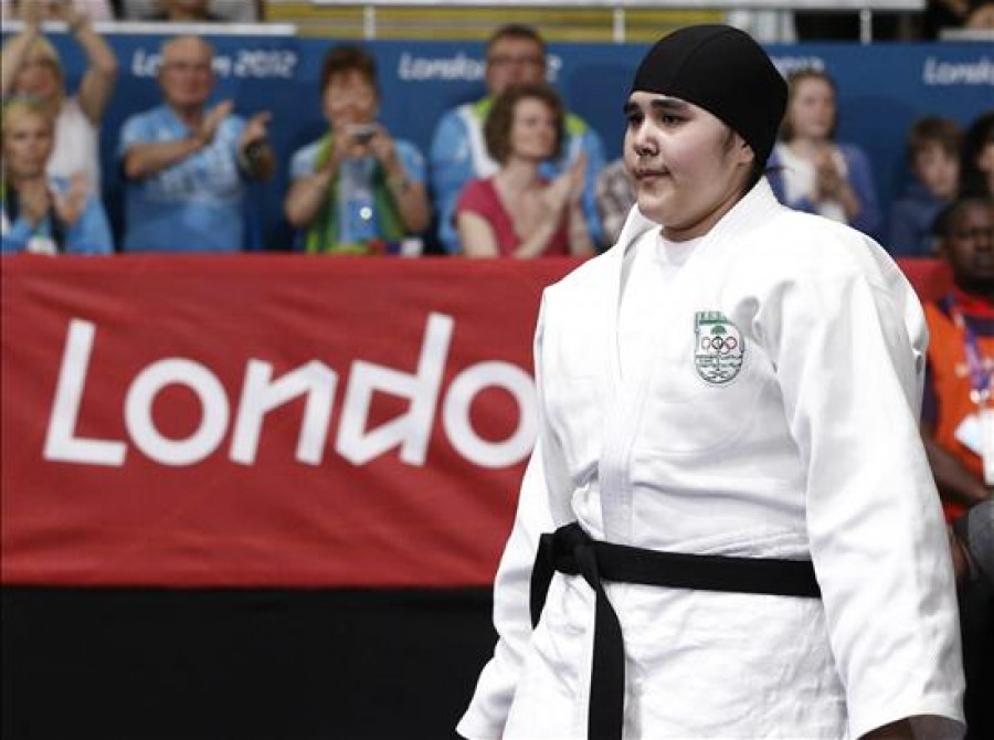 La judoca Wojdan Shaherkani, la primera mujer saudí en debutar en unos Juegos