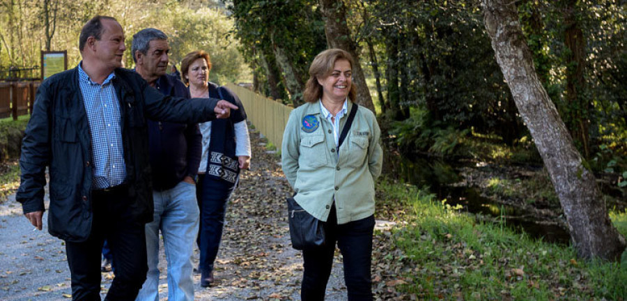 Finaliza la obra de mejora de los accesos a un área recreativa de Vilarmaior