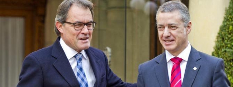 Urkullu y Mas trabajarán juntos para luchar contra el proceso “recentralizador” del Gobierno