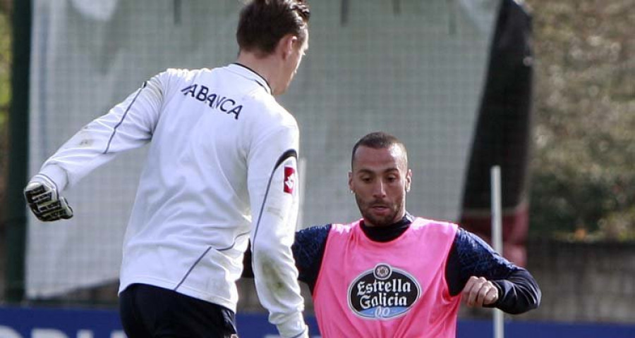 Guilherme completa parte del entrenamiento y apunta al Celta