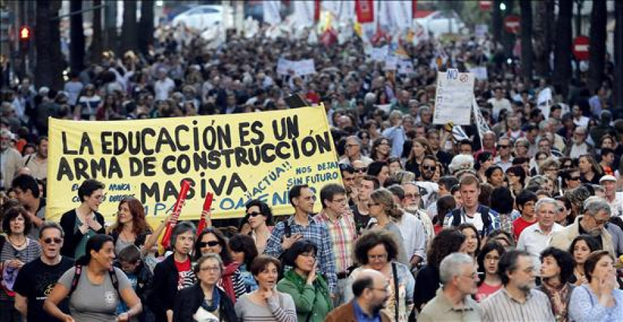 Quedan libres los 3 menores detenidos en Valencia en la protesta estudiantil