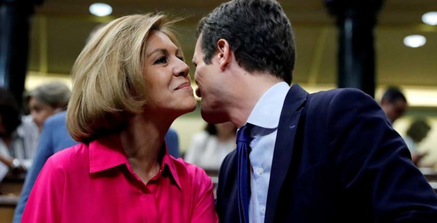 Casado marca las distancias con Cospedal y evita darle su apoyo ante los audios de Villarejo