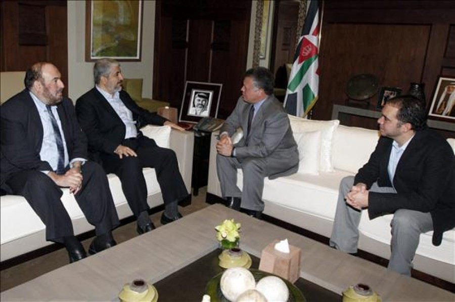 El líder de Hamás analiza con el rey jordano la reconciliación entre palestinos
