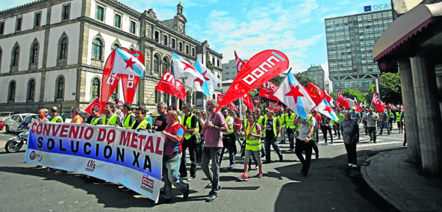 El sector del metal plantea una huelga indefinida para septiembre si no se negocia un convenio