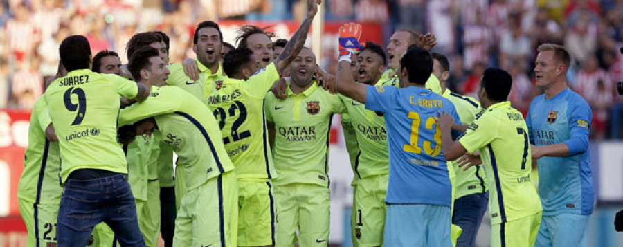 Messi corona campeón al Barcelona en un encuentro que resultó espeso