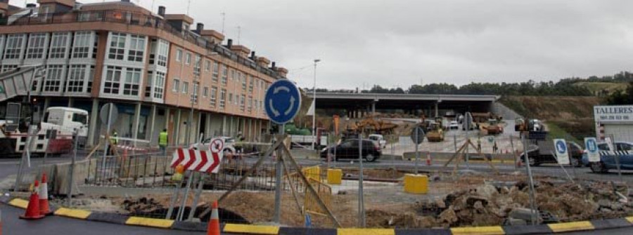 La finalización de la glorieta de Mesoiro da un nuevo impulso a la construcción de la Tercera Ronda