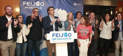 La euforia del PP se impone a la alegría de En Marea y a la decepción del PSOE