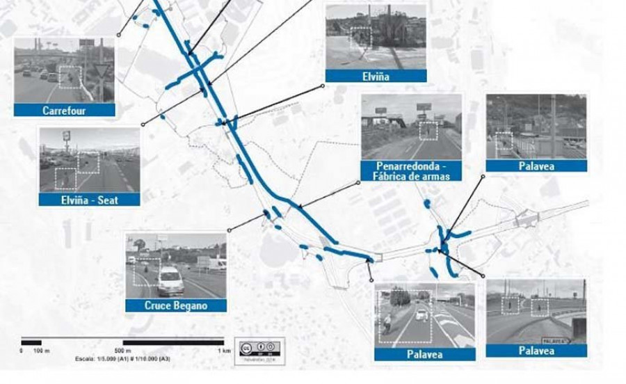 Un estudio municipal contabiliza hasta 14 zonas de Alfonso Molina por las que cruzan los peatones