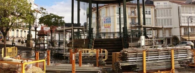 BETANZOS-Comienza la restauración del palco de la música de Betanzos, que costará más de 75.000 euros