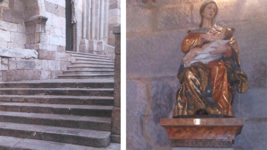 Reportaje | Historia de la capilla de la Virgen de la Leche y la escalinata de la iglesia de Santiago