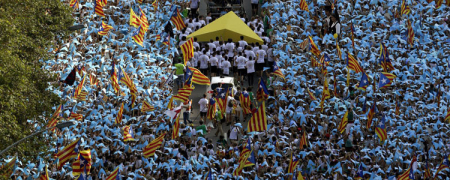 El independentismo catalán prueba sus fuerzas en la marcha de la Diada