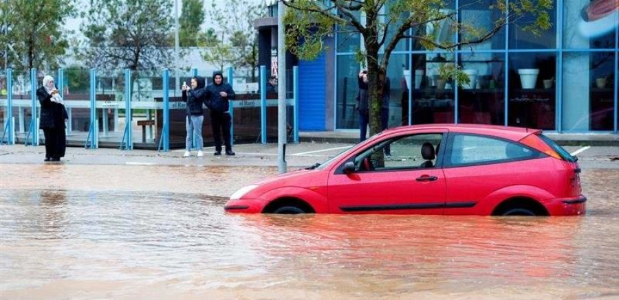 Grandes destrozos en las inundaciones de Girona