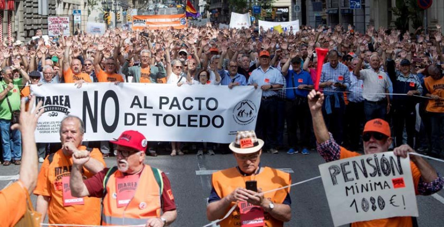 Los pensionistas se movilizan en Galicia con un llamamiento a las mujeres y los jóvenes