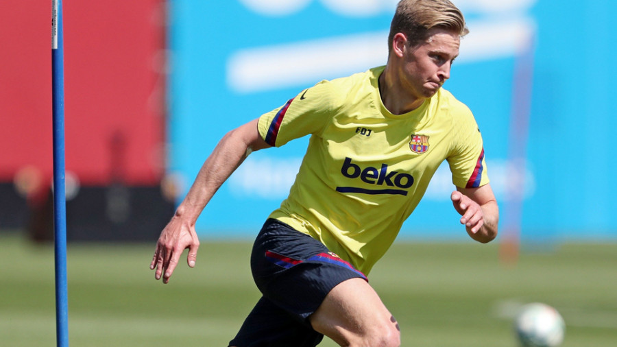 Frenkie De Jong: “Ha sido realmente bonito volver 
a vernos para entrenar”