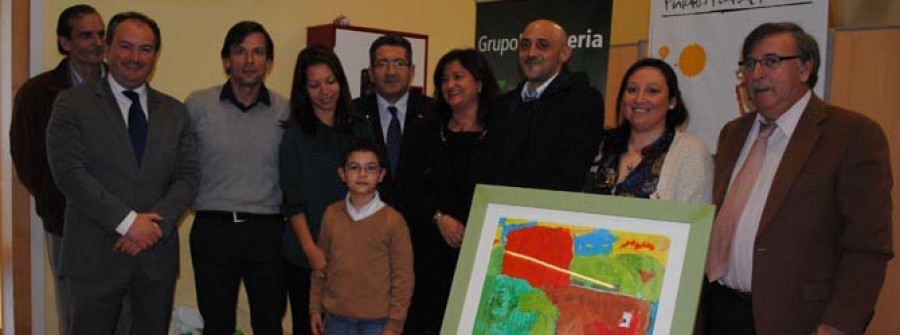 Un niño de Culleredo gana un premio de pintura en el Certamen de Fertiberia entre 37.000 concursantes