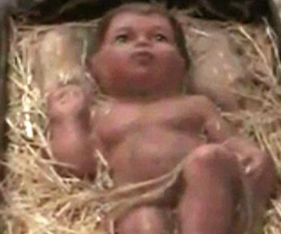 Publican un vídeo con imágenes del niño Jesús “raptado” del belén de Santiago