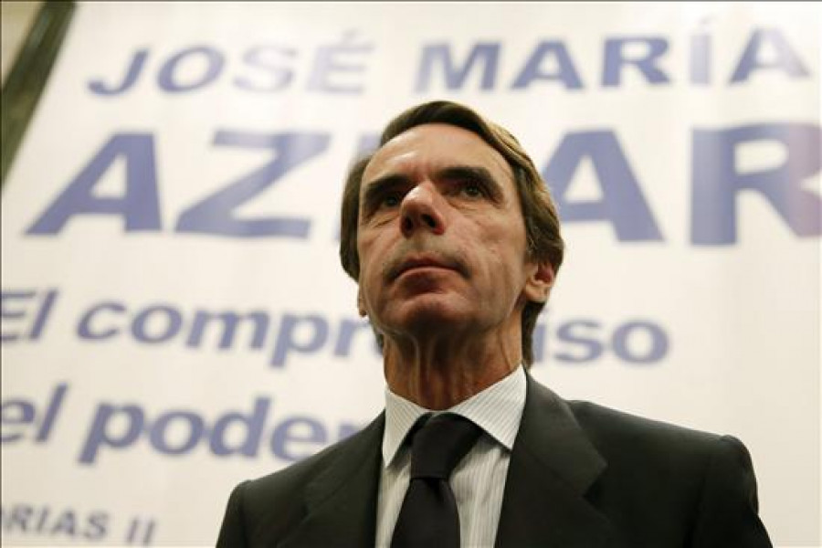 Aznar no estará en la campaña del PP por su apretada agenda, según las Faes