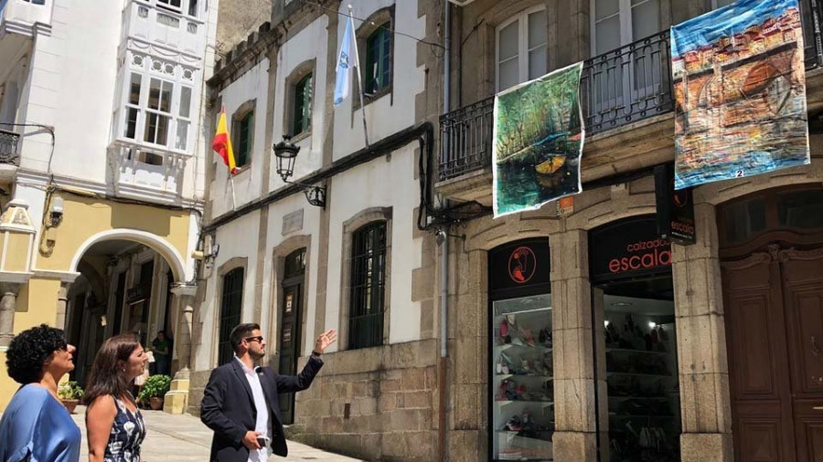 Balconadas, el gran museo abierto que “colorea” Betanzos