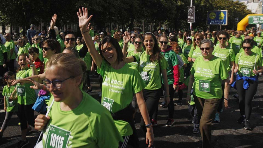 Una gran marea verde “inunda” los Cantones para luchar contra el cáncer