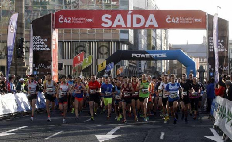 Cortes de tráfico en el centro de A Coruña por la Media Maratón