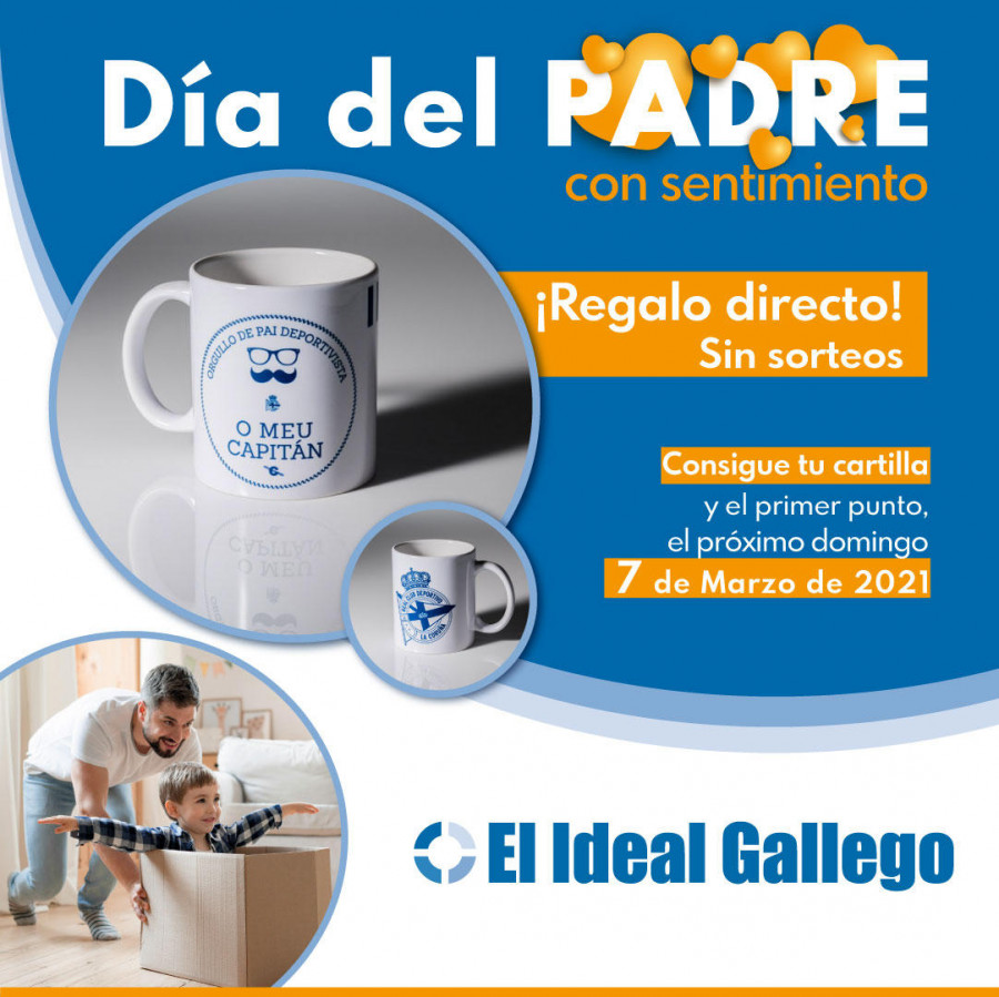 El Ideal Gallego regala una taza de desayuno del Deportivo para celebrar el Día del Padre