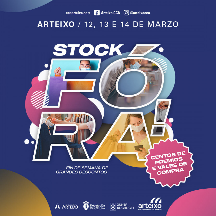 El comercio de Arteixo celebra este fin de semana la primera edición del “Stock Fóra”