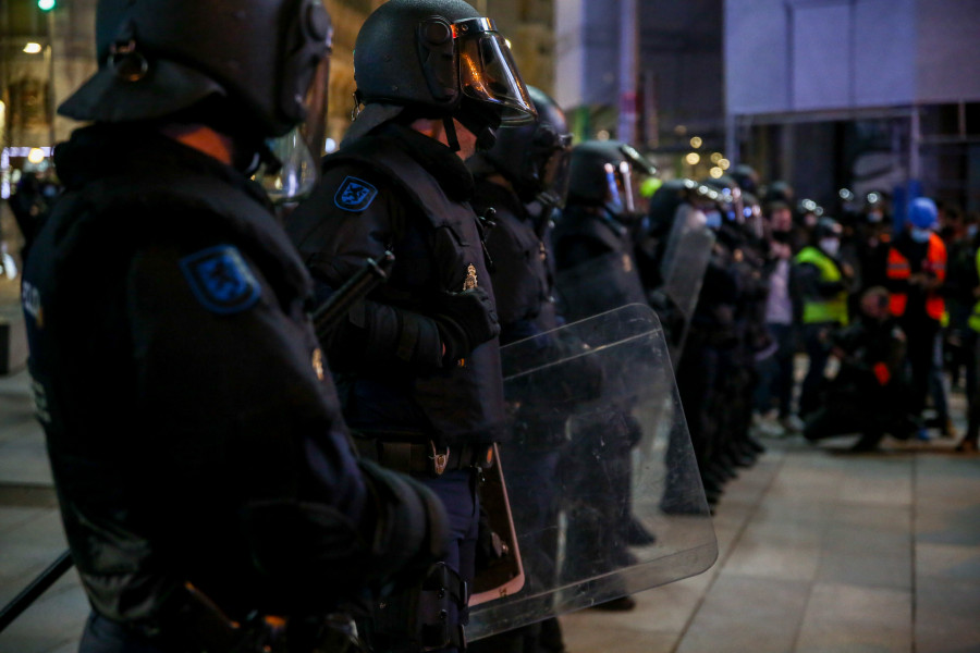 Más de un millar de personas piden la libertad de Hasel en Madrid