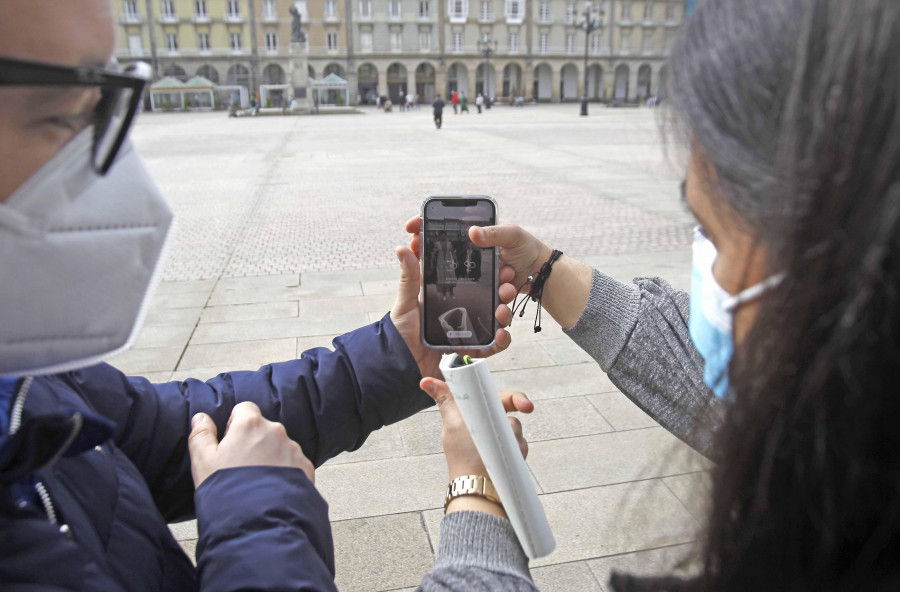 Una app de realidad aumentada narra la vida de coruñesas ilustres