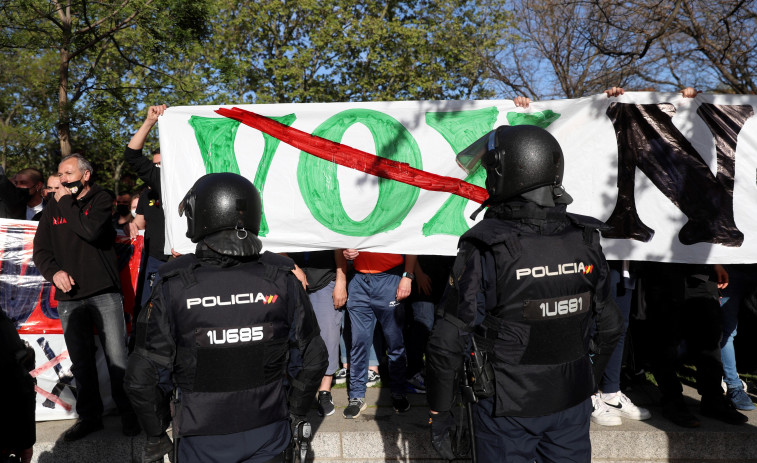 Interior defiende que el dispositivo de seguridad en el mitin de Vox en Vallecas fue correcto