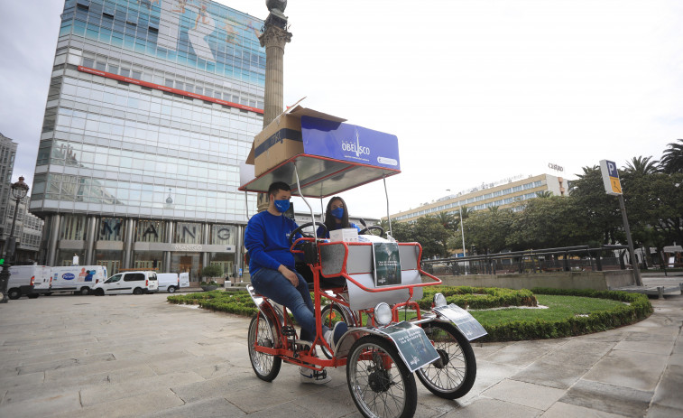 Zona Comercial Obelisco reparte mascarillas a sus socios para impulsar el consumo