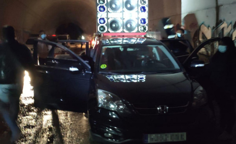 La Policía Local descubre una fiesta en un túnel bajo la Tercera Ronda