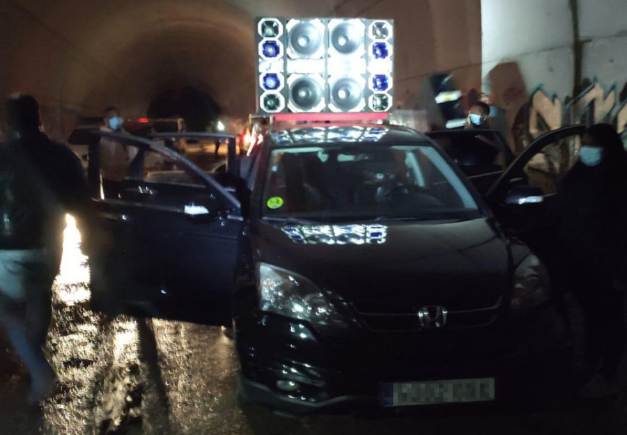 La Policía Local descubre una fiesta en un túnel bajo la Tercera Ronda