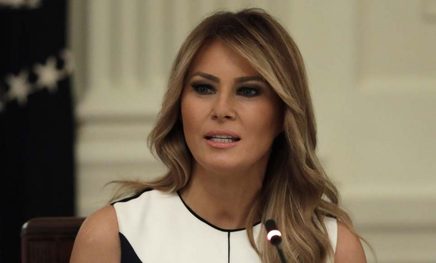 Melania le da una lección a su marido